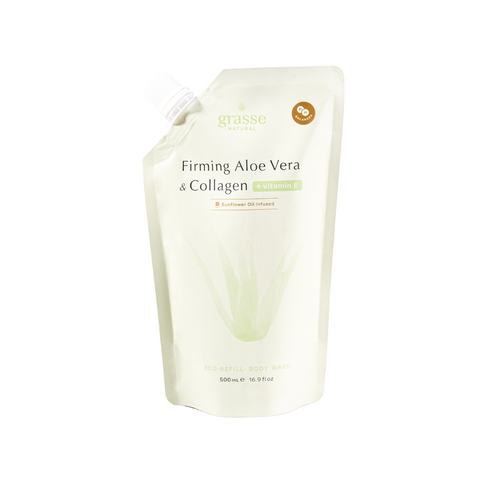 Grasse Natural Firming Aloe Vera and Collagen - Sunflower Oil Body Wash