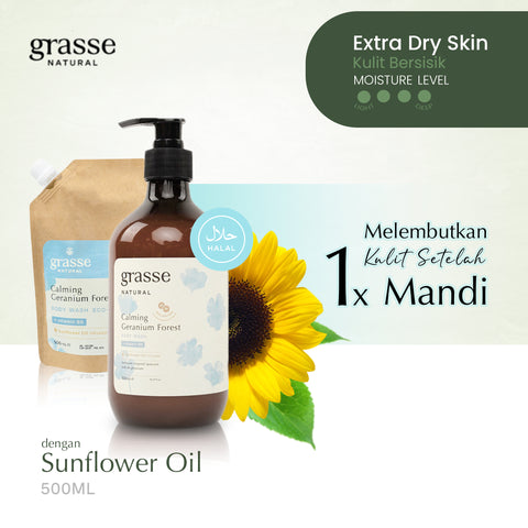 Grasse Natural Calming Geranium Forest Body Wash