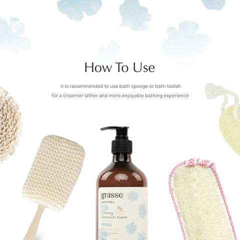 Grasse Natural Calming Geranium Forest Body Wash
